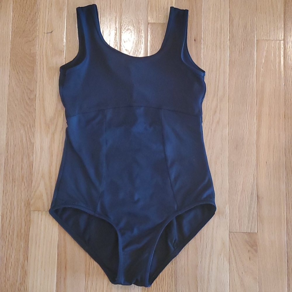 Mirella Black Girl's Tank Leotard